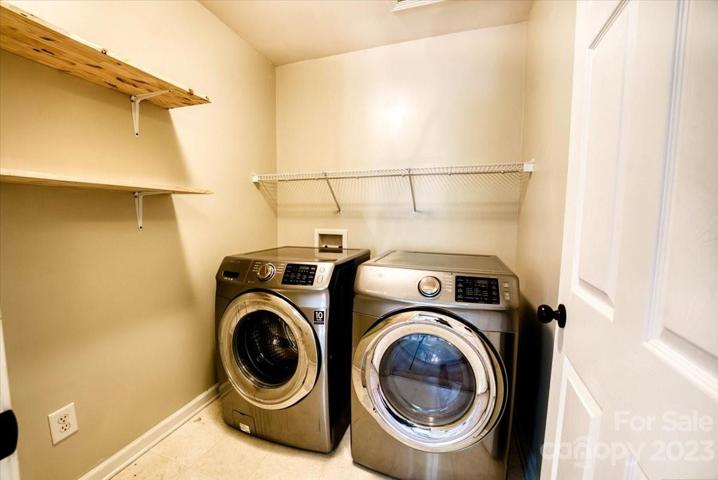 laundry upstairs