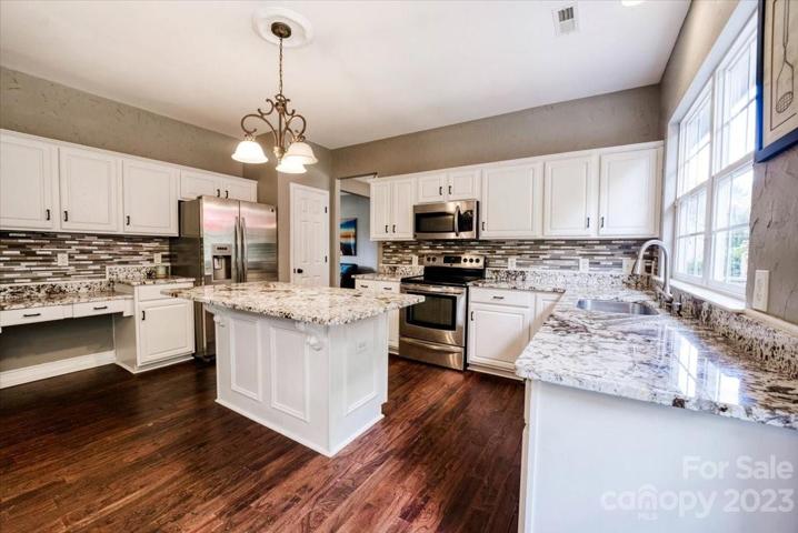 large kitchen with island