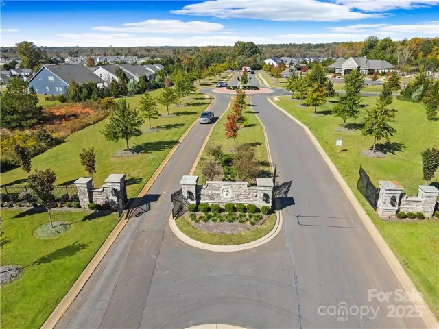 Arial view of entrance