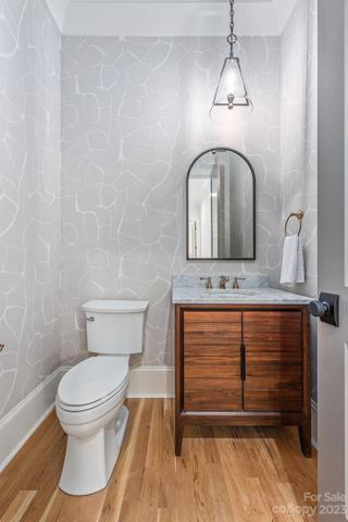 Main level half bathroom