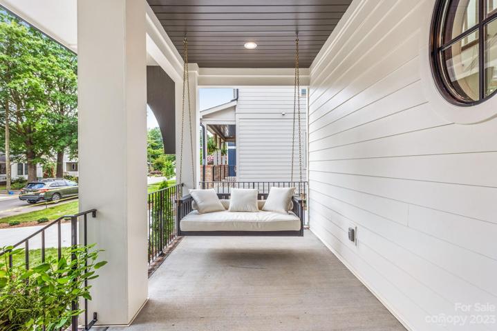 Front porch with swing