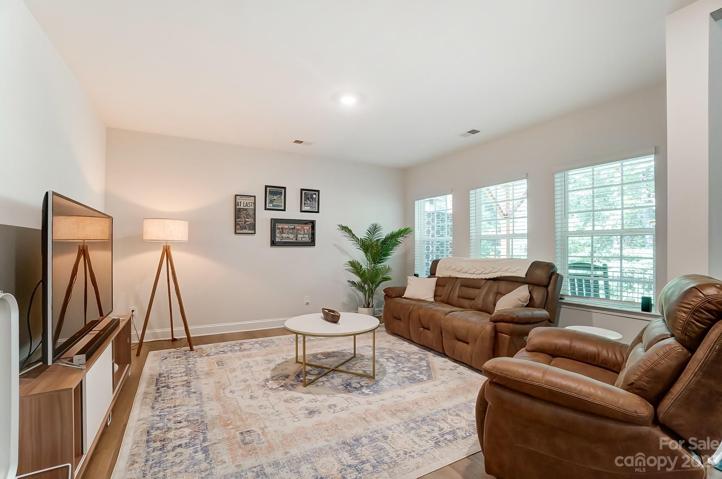 Finished basement living space