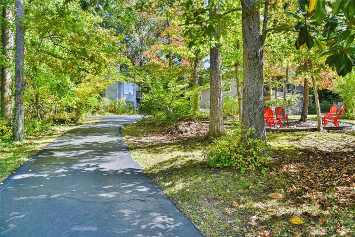 Private drive way to guest cabin.