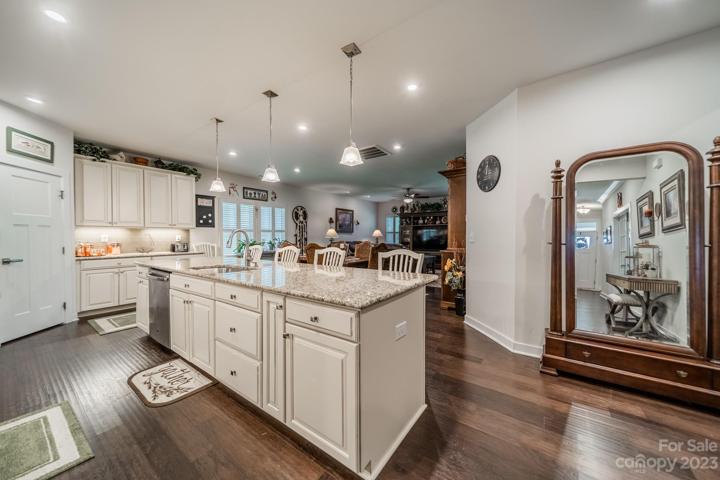 Open Concept - Kitchen to dining & living