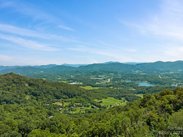 Long range views of Mt. Pisgah, Cold Mountain, and Lake Junaluska