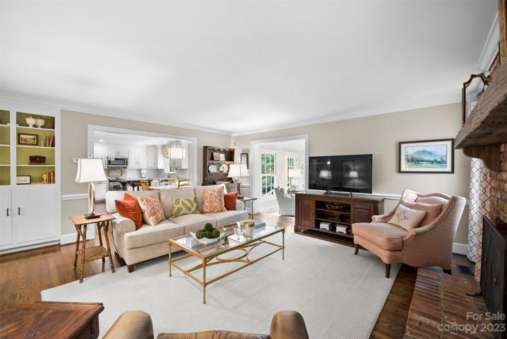 Family Room opens up to Kitchen