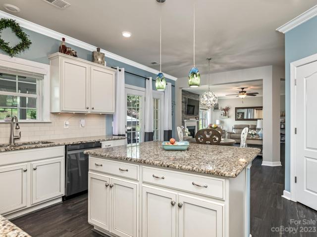 1st Flr - Kitchen w/custom WIC Pantry w/adjustable shelving, window looks out to screened porch/backyard