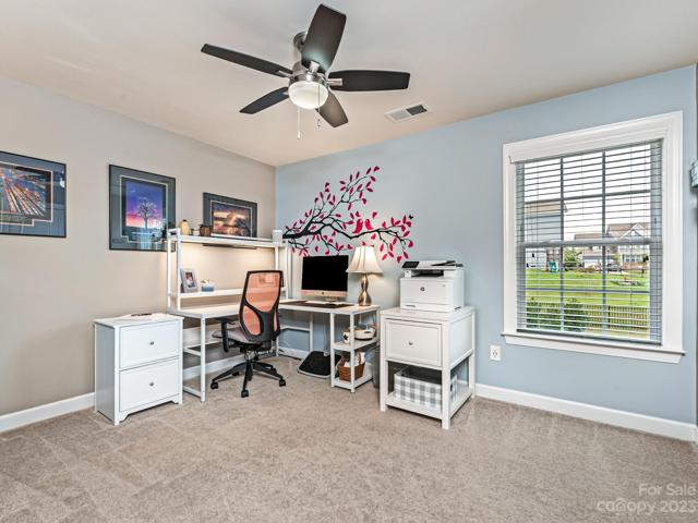 2nd Flr - secondary bedroom (5), ceiling fan, faces backyard