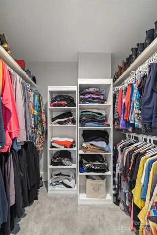 Large walk-in closet in the primary bedroom.
