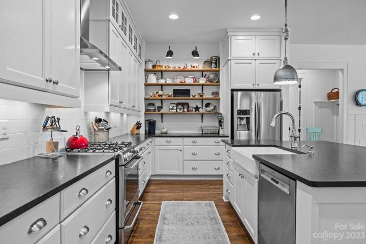 Honed granite counter-tops