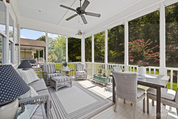 Relax in your back screened porch