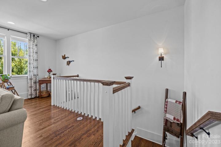 Hardwood floors in upstairs loft