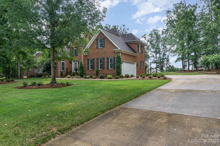 Expanded driveway with bball goal