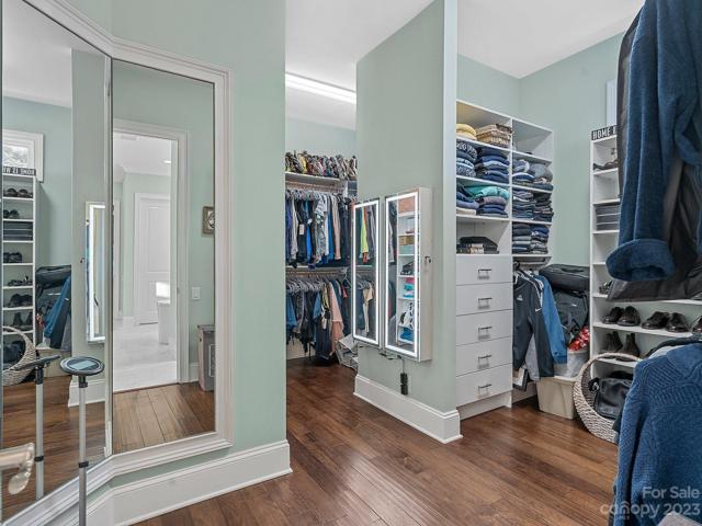 Beautiful large walk-in closets