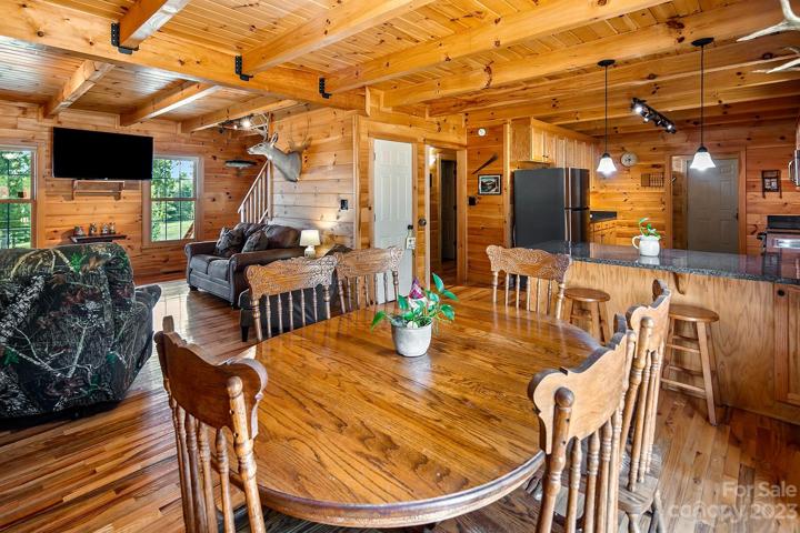 Open, main level floorplan