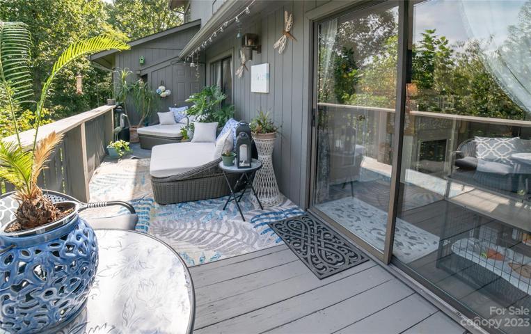 Sliding doors from the kitchen open to this fabulous deck.