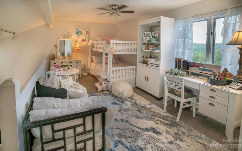 The loft can be used as a bedroom, office or sitting area.