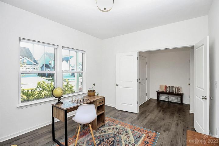 Perfectly situated in front of home. Quick access to front porch and kitchen.
