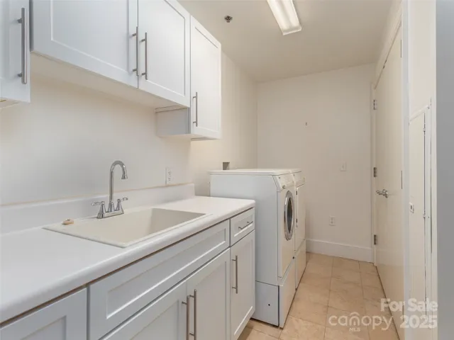 Large Laundry Room with Storage