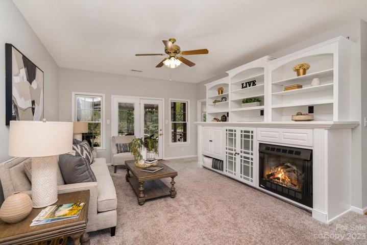Entryway opens up to family room and dining area.