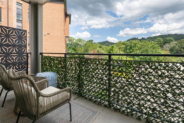 Private deck and soothing views.