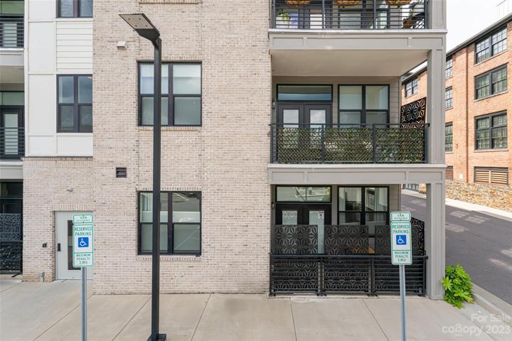 exterior view of condo from parking deck entrance