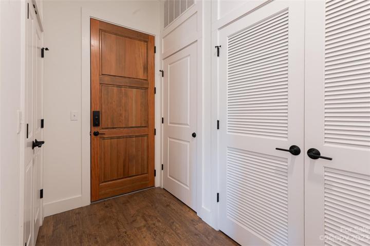 Entrance hall allows for great storage closets.
