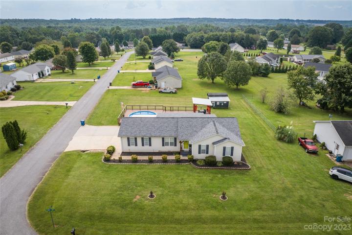 Aerial Front View - Outbuilding Conveys