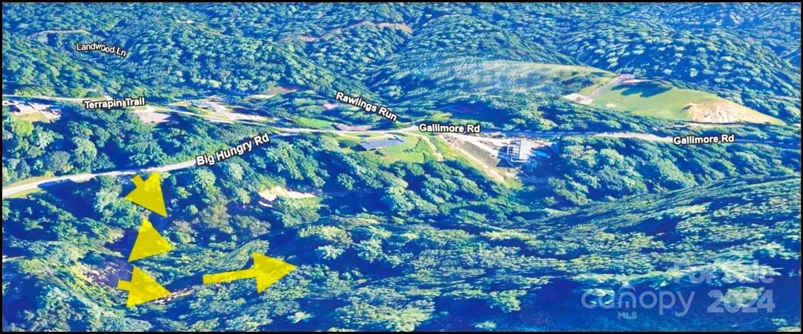 entrance off big hungry Near the Big Hungry Trails and Green River Narrows Put in - great location! (*Google Earth)