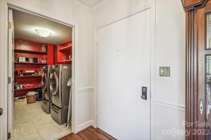 Laundry and storage room