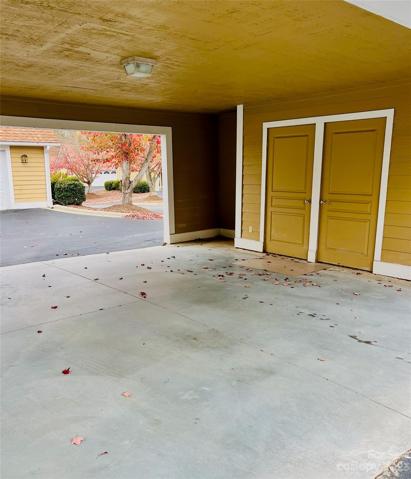 Your carport with closet and attic storage
