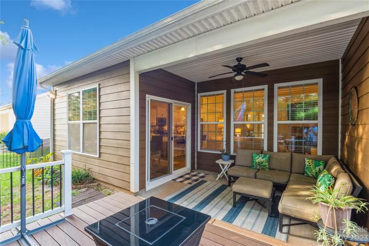 Covered backyard patio