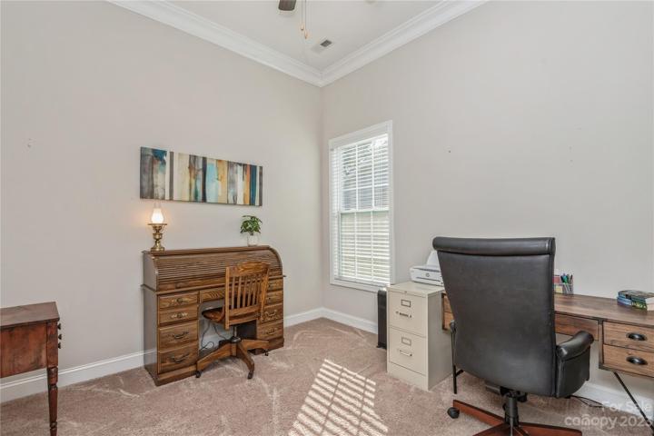 2nd bedroom with crown molding