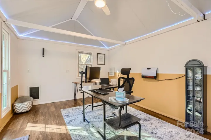 Shed functions as a great office!