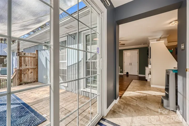 Sliding doors to deck