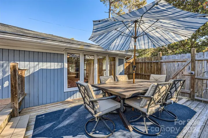 Over 1000 sq feet of outdoor deck - great for entertaining!