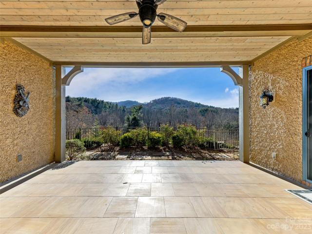 A Terrace that delivers this mesmerizing view of Sunset Mountain!