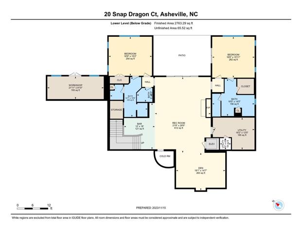 An overview of the Terrace Level Floor Plan that you just toured through photos
