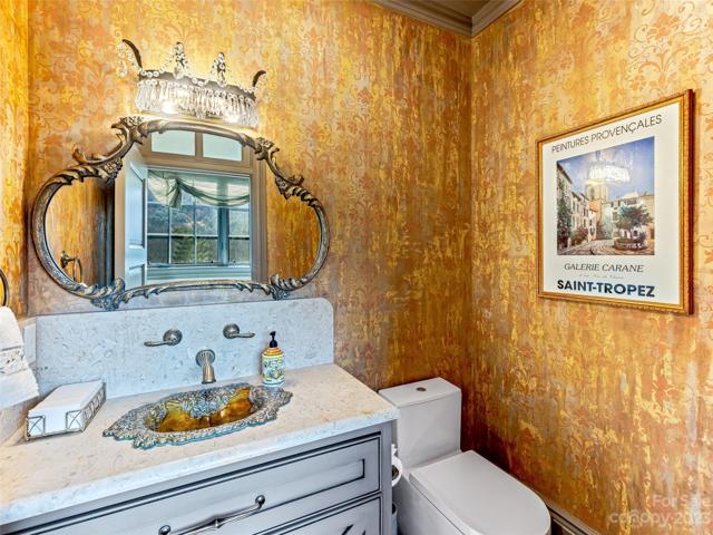 Your delightful guest powder room
