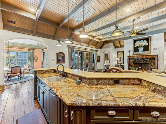 Your kitchen boasts this open island that allows you to be in the middle of all of the action - while enjoying those amazing views!