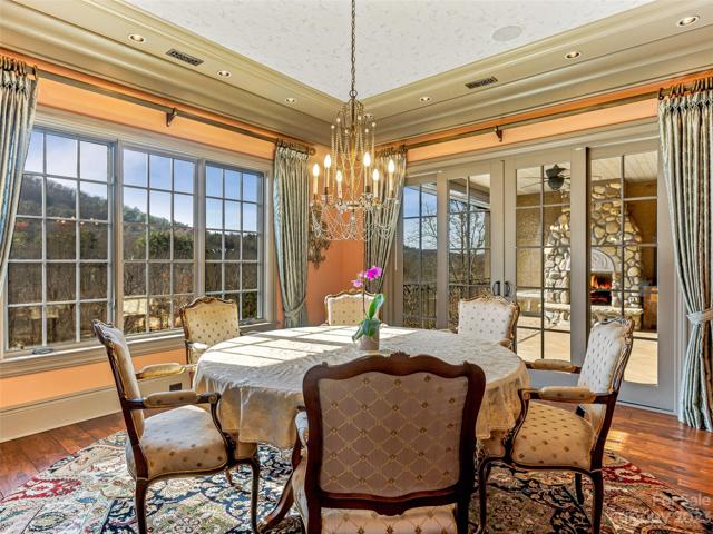 Brilliantly, the dining room offers an easy access flow through those French doors to your covered deck for outdoor entertaining and al fresco living
