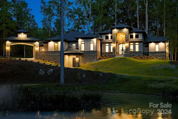 Smart home with security cameras and lighting
