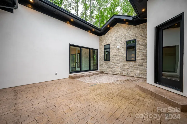 Courtyard accessed from bedroom 4 and hallway