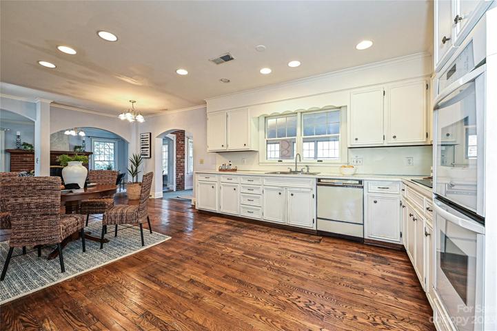 Kitchen, breakfast area, great room and sunroom