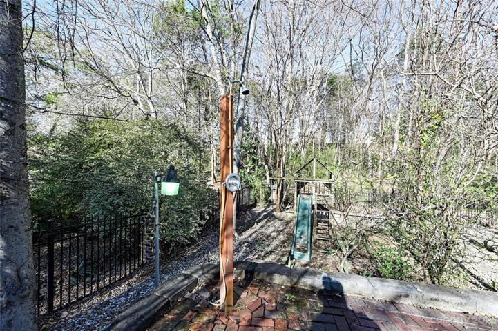 Rear yard outside pool shower