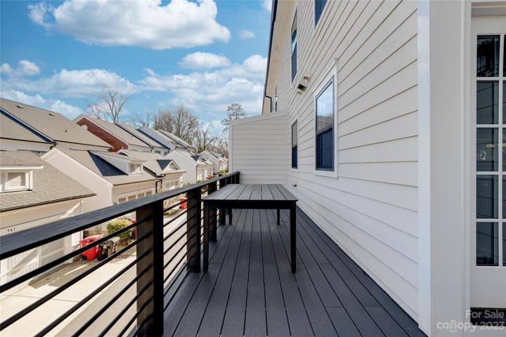 back porch looking over the Davidson neighborhooed