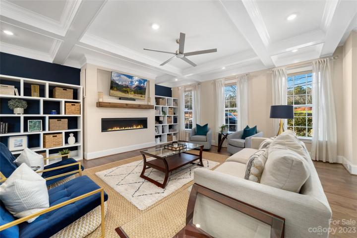 elegant coffered ceilings