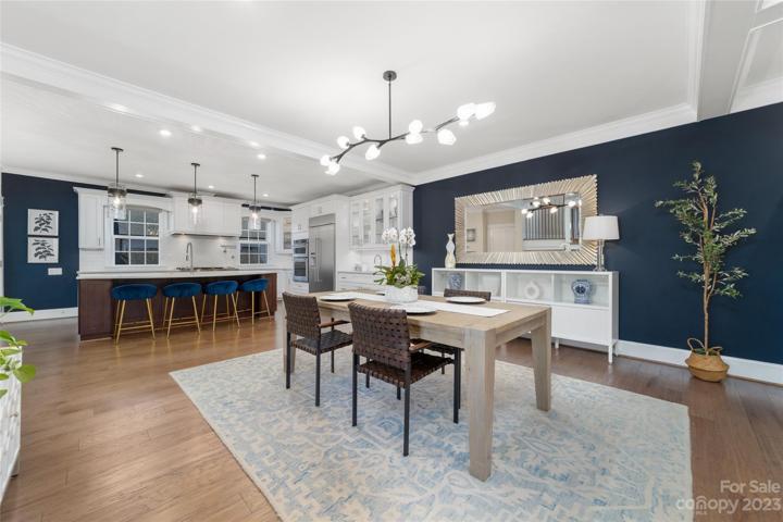 Stylish dining area