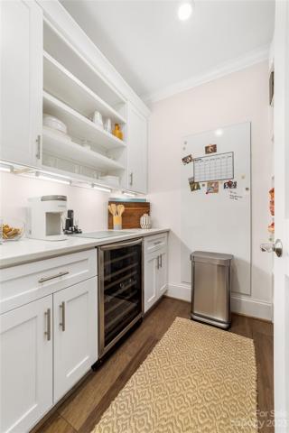 walk in pantry with drink refrigerator