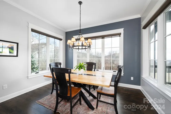 Dining Room Off Kitchen with Mountain Views